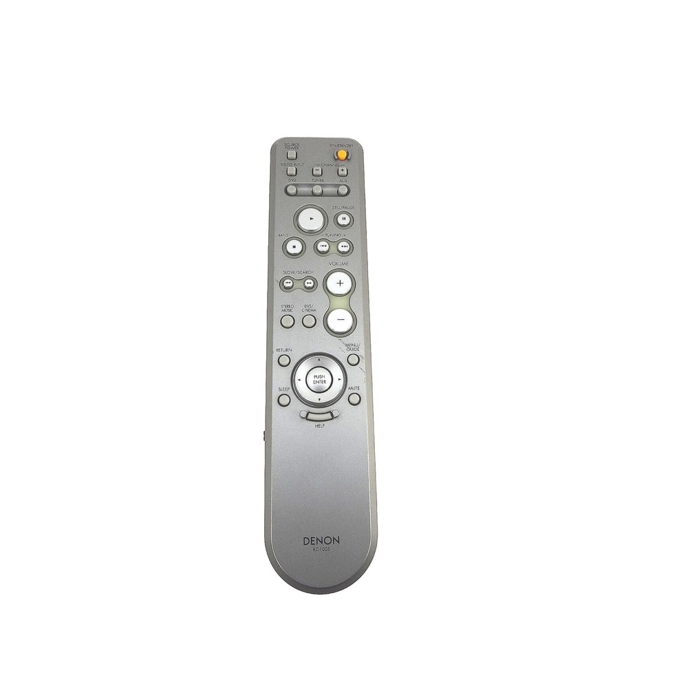 Denon RC-1005 Remote Control Silver Audio‎ Video Receiver Controller